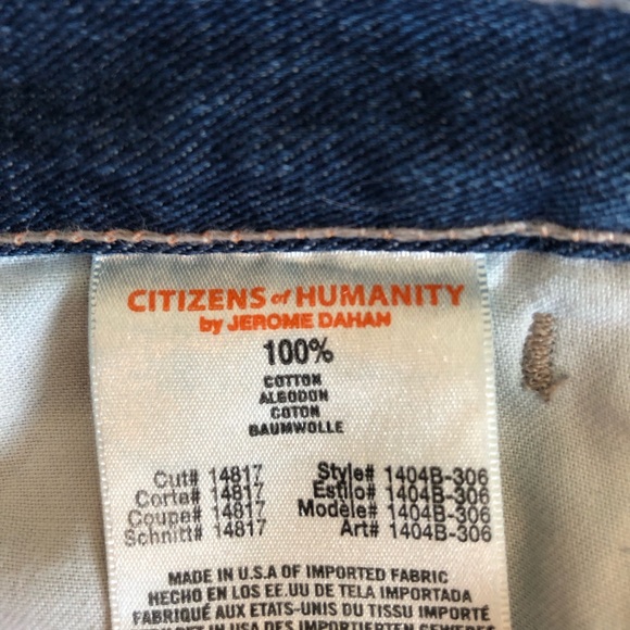 Citizens of Humanity ankle length jeans, size 31. - Picture 2 of 4